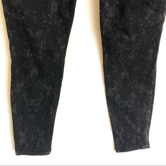 Vince Dylan Black Floral Ankle Skinny Jeans 27 - Picture 8 of 11